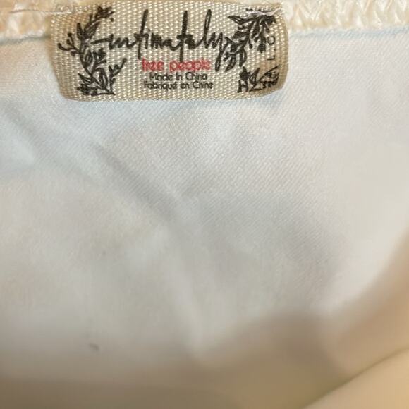 Free People One Shoulder Puff Sleeve Bodysuit White Size Large - Picture 4 of 4